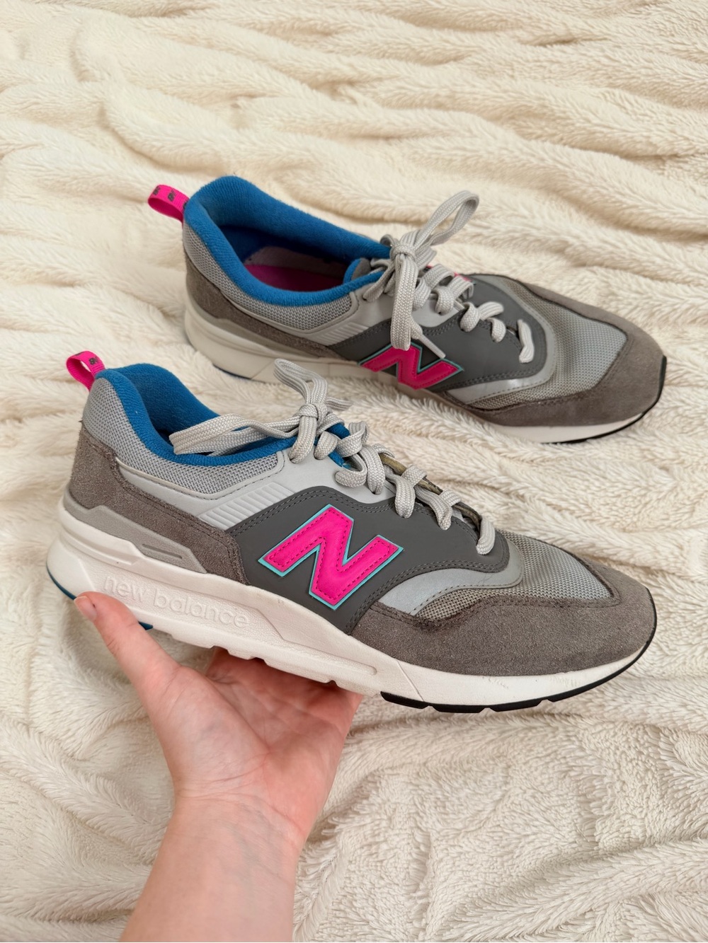 New Balance 997H sneakers Castlerock/Peony Sz 10 men’s/ 11.5 women’s